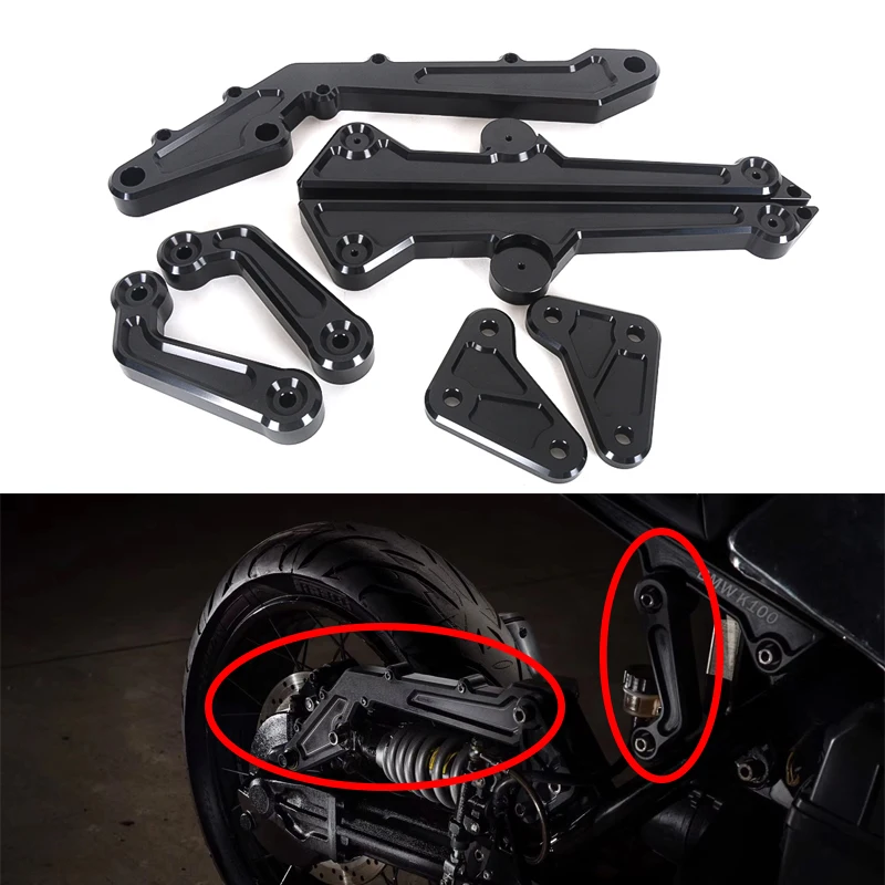 

Новинка 7075, алюминиевый кронштейн для заднего тормоза мотоцикла, задний качающийся кронштейн, полный комплект для BMW K100 K 100, аксессуары
