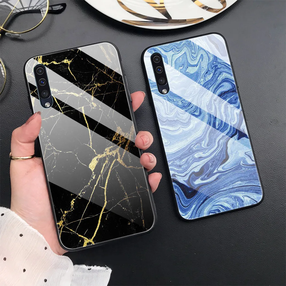 Мраморный чехол для Samsung A50 A70 A20 A40 A51 A71 A20E S10 S20 S9 S8 S7 Edge Ultra Puls Note 10 9 8 Plus из