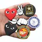 Лидер продаж, 1 шт., Модный логотип, Мультяшные подвески для обуви из ПВХ, аксессуары для обуви сделай сам, подходят для кроксов, застежки, украшения для взрослых, детей, подарки на Рождество, jibz