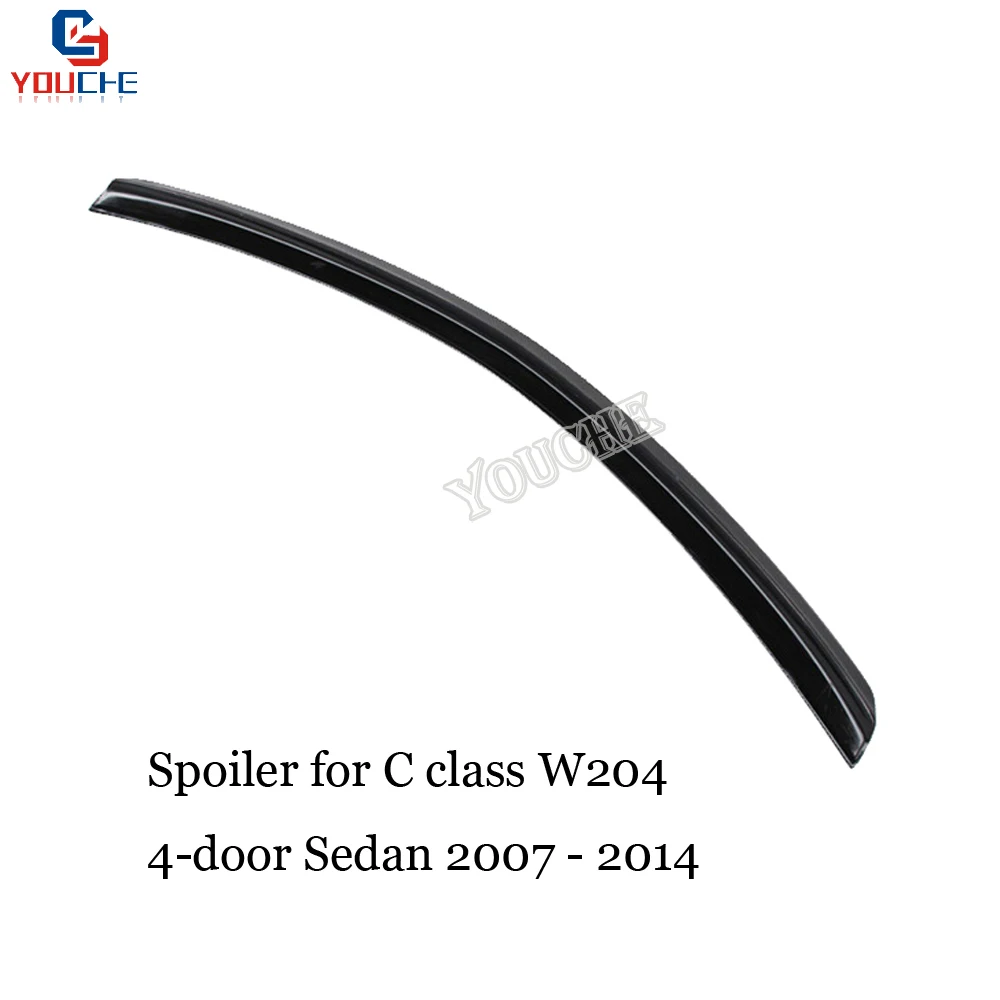Задний спойлер W204 из углеродного волокна для Mercedes C Class Sedan 2007 2014 C180 C200|Спойлеры и