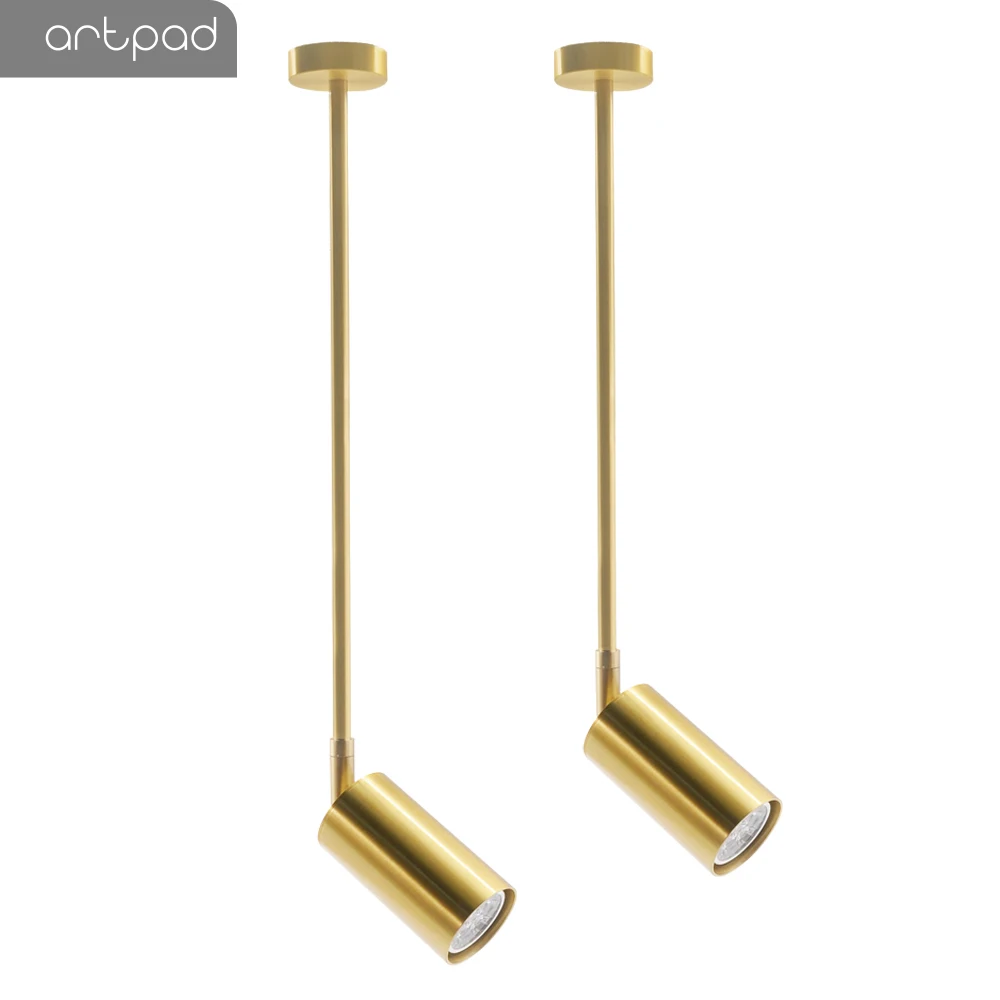 

Регулируемый потолочный подвесной светильник Artpad, золотистая люстра E27 с тканевым прожектор для магазина для столовой, 20/40/70/90 см