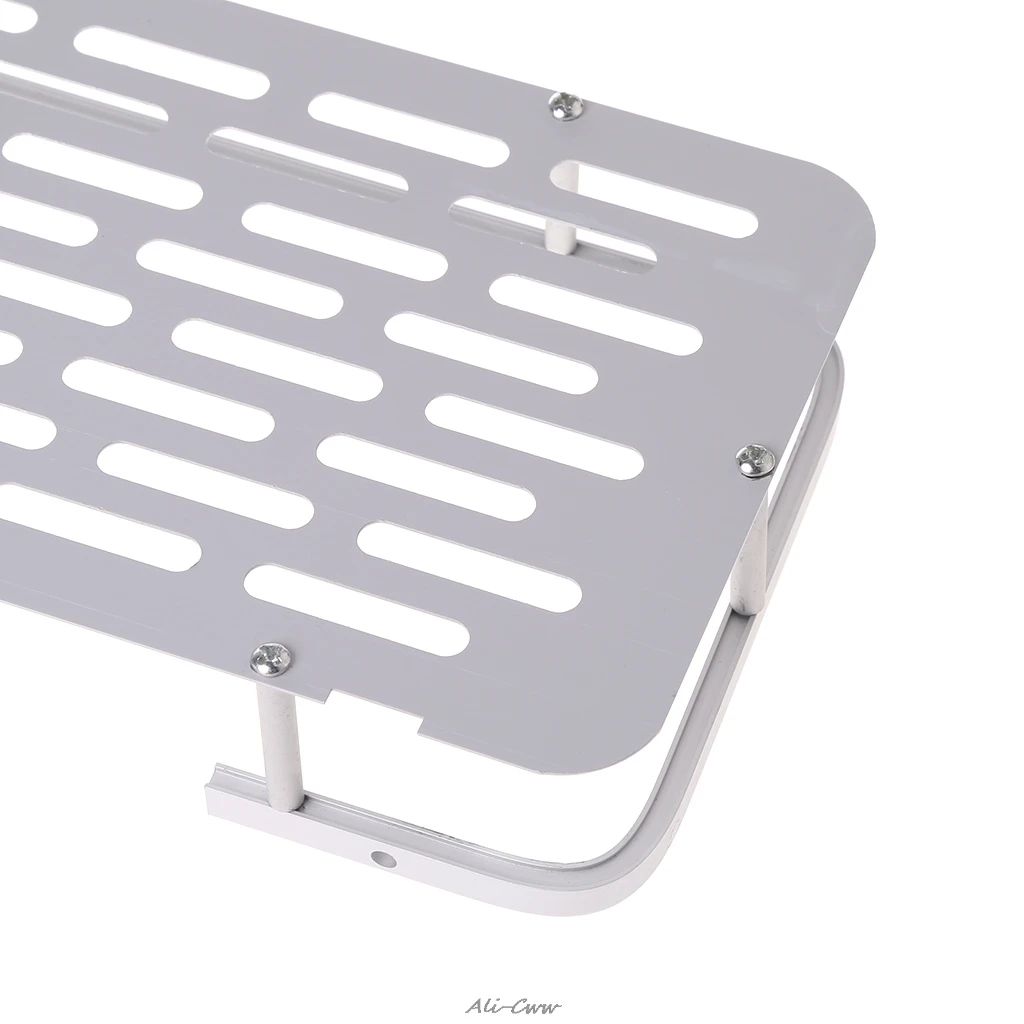 

2018 1 Tier Wall Mounted Bathroom Shelf Shower Rack Shampoo Soap Holder Hanger