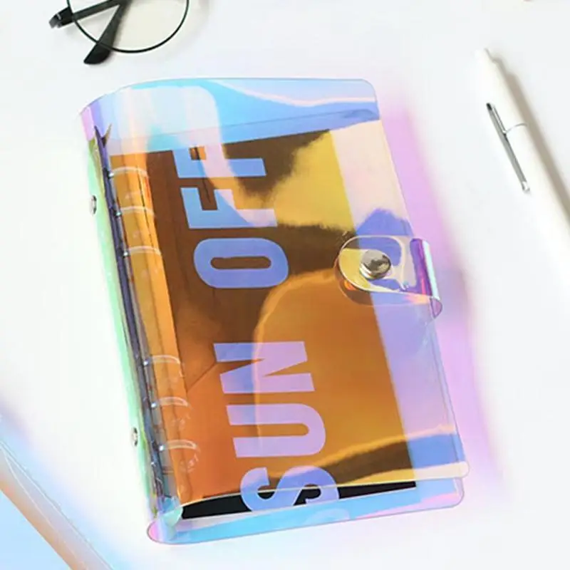 A5 A6 ПВХ Водонепроницаемый Тетрадь пунктирной линии журнал спираль 80 листов Weeky