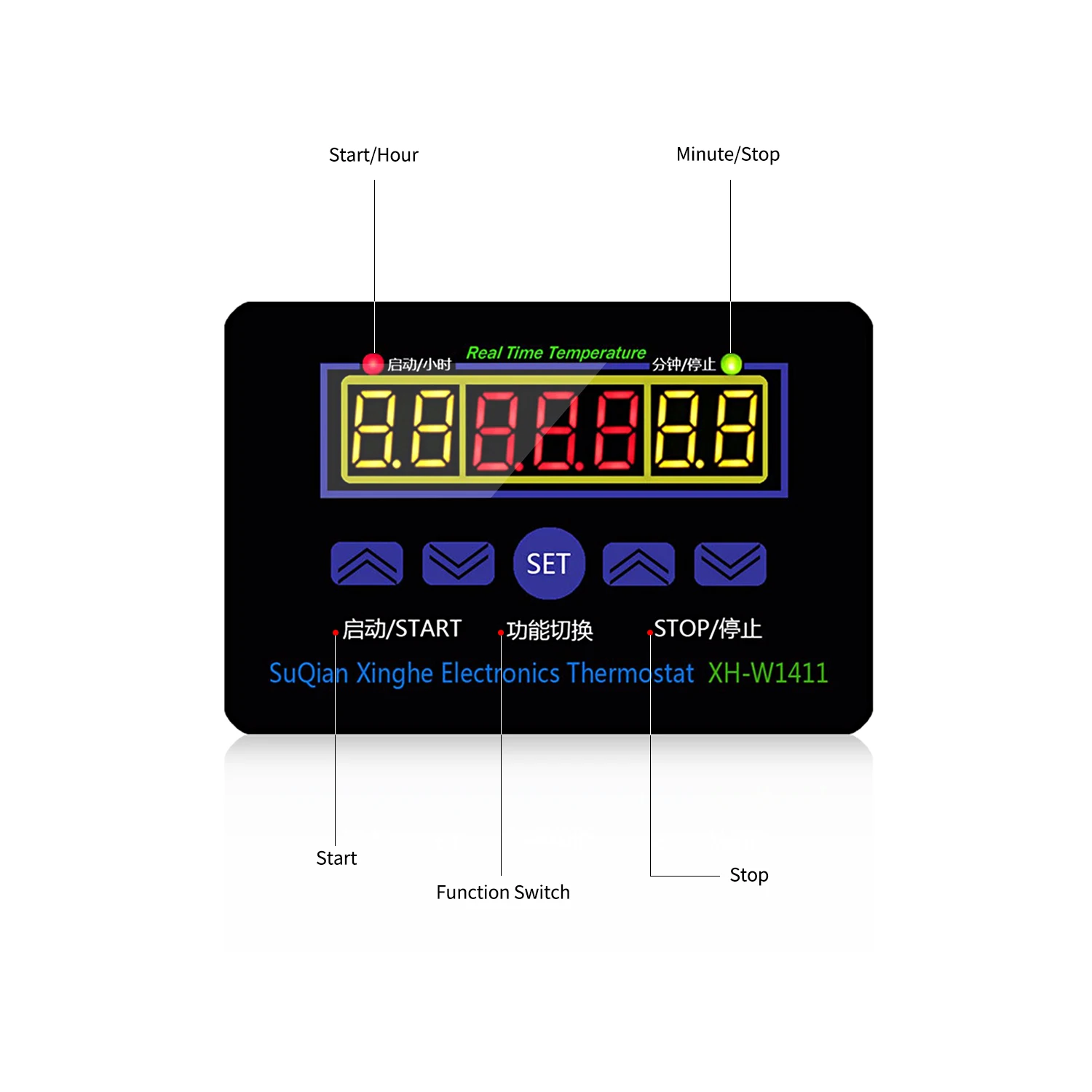 Цифровой регулятор температуры 12 В/220 В электронный термостат переключатель