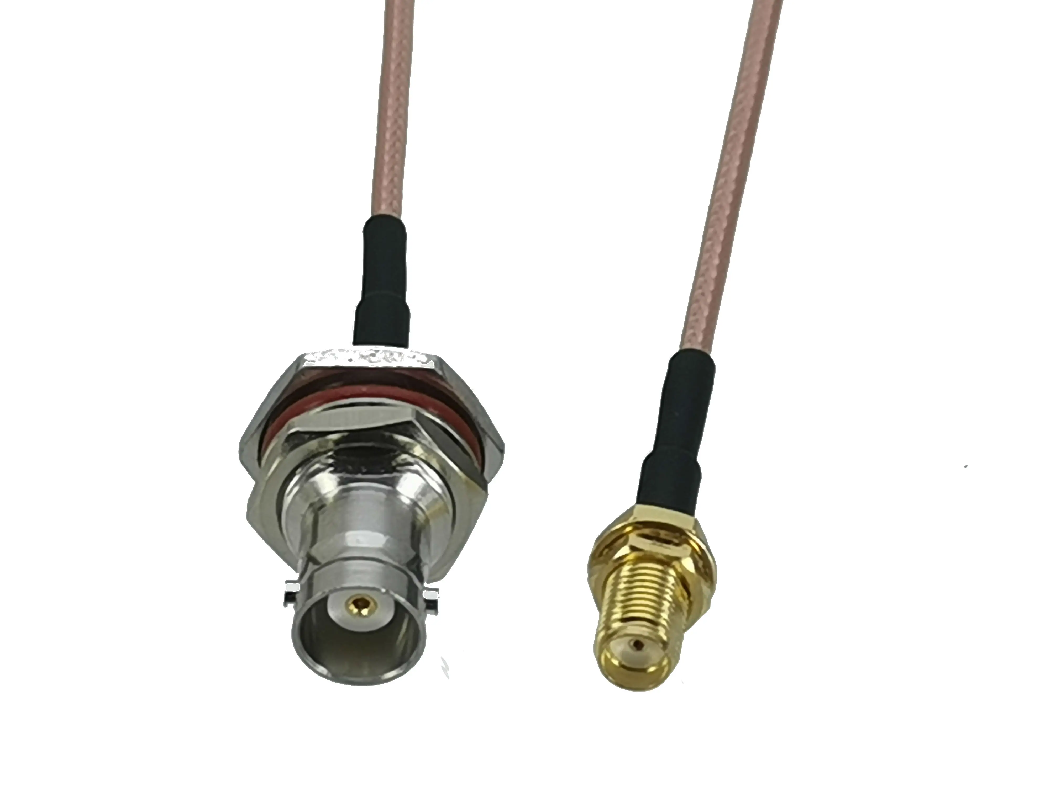 

cable BNC female jack bulkhead jack to SMA female jack bulkhead RG316 RF pigtail 4inch~10M