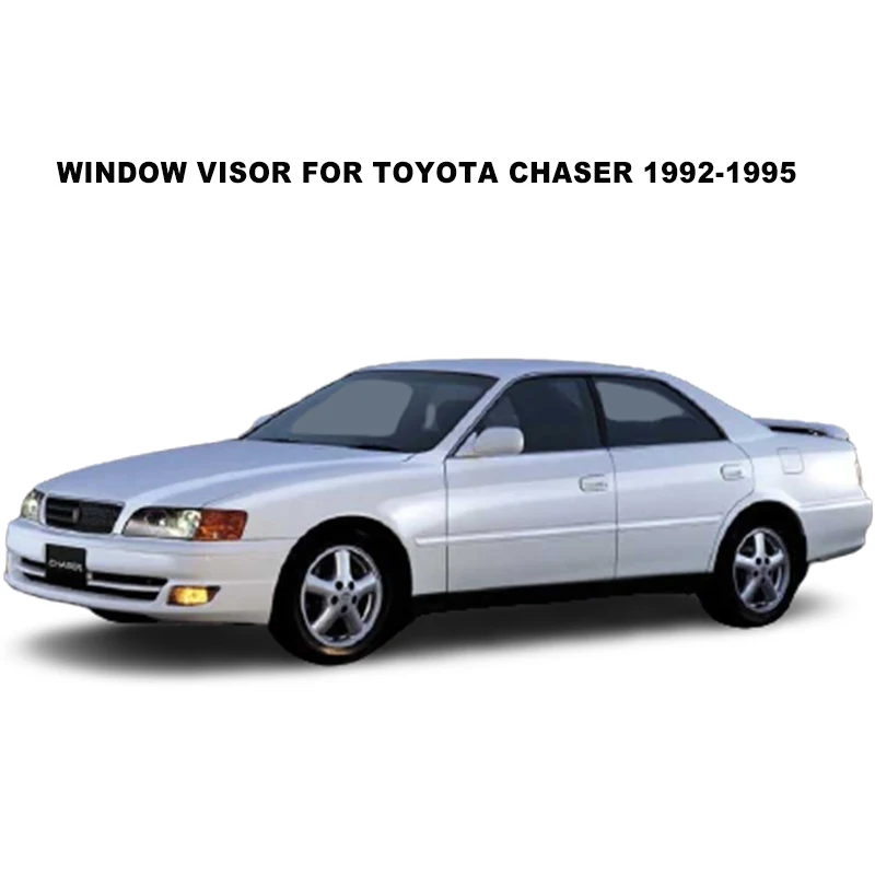 

Black Weathershields For Toyota Cresta IV X90 1992 1993 1994 1995 Side Window Visors Rain Guard Vent Deflectors SUNZ