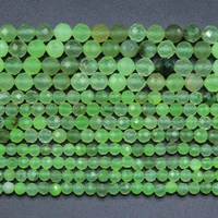 hot selling natural stone semi precious stone fashionable prehnite beads length 38 cm diy for making jewelry accessories 10mm