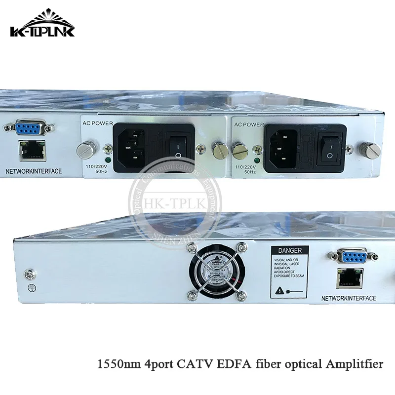 Оптоволоконный усилитель мощности CATV EDFA без WDM 1550 нм 1U/ 80 Вт 4 порта х 16 дБм SC/APC SC/UPC |