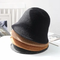2020 panama warm winter womens bucket hat for teens felt wool hat for girl sautumn and winter fashion fisherman hat womens hats