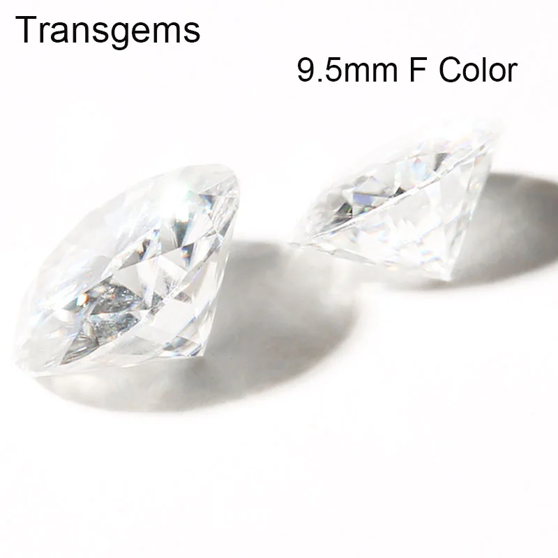 Transmems 1 шт. 9 5 мм F круглые сердца и стрелы огранки муассанитов свободные камни для