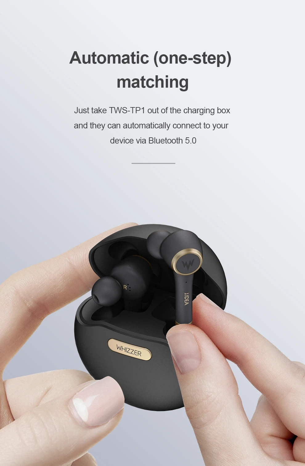 Whizzer TP1 Bluetooth 5,0 беспроводные наушники Blutooth с шумоподавлением водонепроницаемые наушники V50 3D стерео звук спортивные