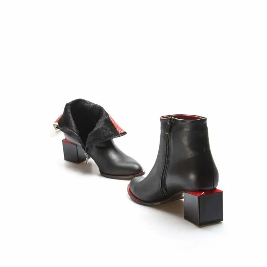 

Women Boots Fast Step Genuine Leather Women'S High Heel Boots 064 Sza638