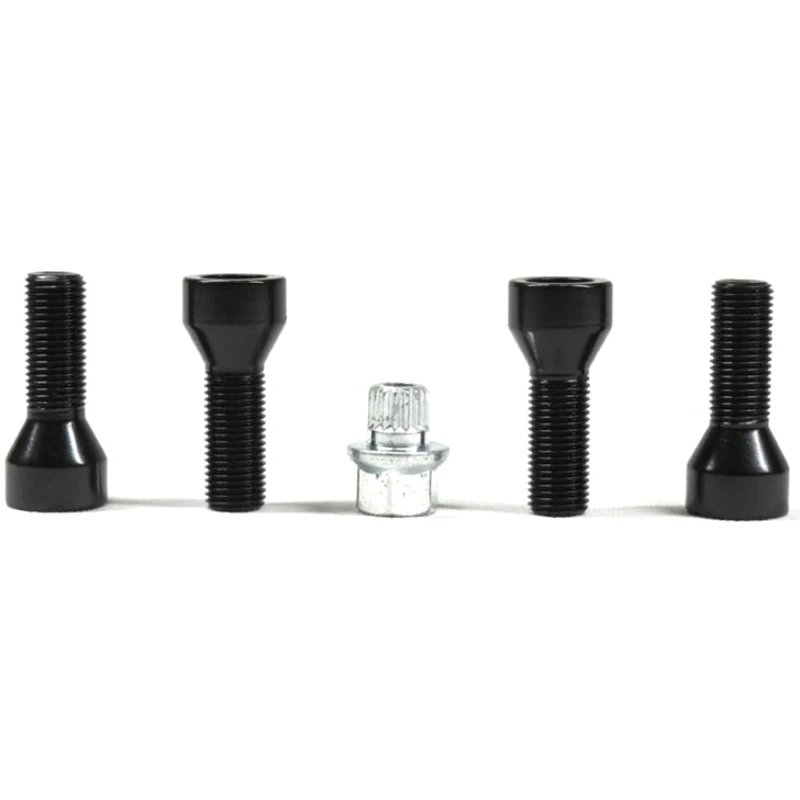Черные зажимные болты 12 х1 5 шт. стальные 28 мм со склада с хвостовиком|Гайки и