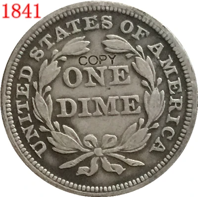 США 1857 P O десятицентовая монета с изображением сидящей свободы копия
