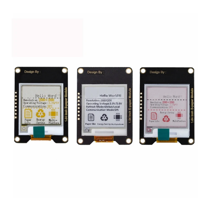 Модуль электронной бумаги 1 54 дюйма E-Ink экран дисплея EInk SPI поддержка глобальной