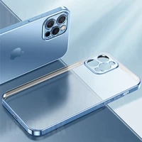 luxury plating anti fingerprint case for iphone 13 12 11 pro xs max x xr phones for iphone 7 8 plus se 13 mini case