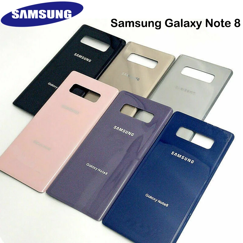 

Original Samsung Glass Housing Battery Back Cover Rear Door Case Replacement Part Adhesive Free Tool For Galaxy Note 8 N950
