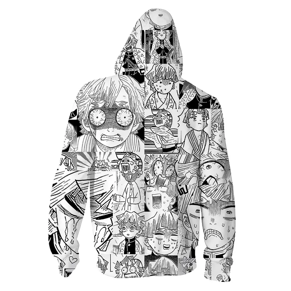 

Anime Demon Slayer Kimetsu no Yaiba Cosplay Costumes Zipper Hoodies Sweatshirt Hooded Jacket