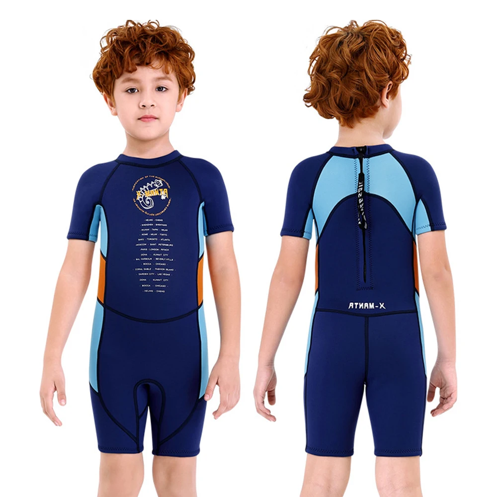 

Неопреновый гидрокостюм для мальчиков 2,5 мм, детские топы, защита для серфинга, плавания, кайтсерфинга, виндсерфинга, детская одежда для подводного плавания, купальный костюм, купальник