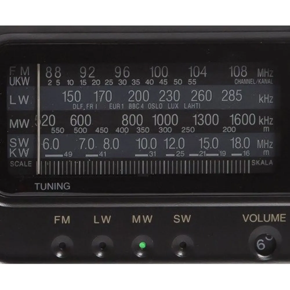 Panasonic Портативный Радиоприемник RF-3500E9-K FM SW MW LW Пластик антенна телескопическая и