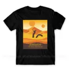 Мужские футболки Фрэнка Герберта ТВ таинственной дюны забавная футболка 2021 винтажная фанатская арт-ариракис ландшафт и Песчаный червь короткая