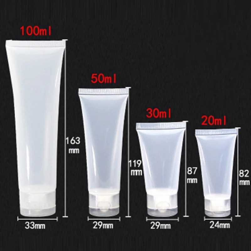 Многоразовая матовая пустая косметическая бутылка мягкие тубы с крышкой