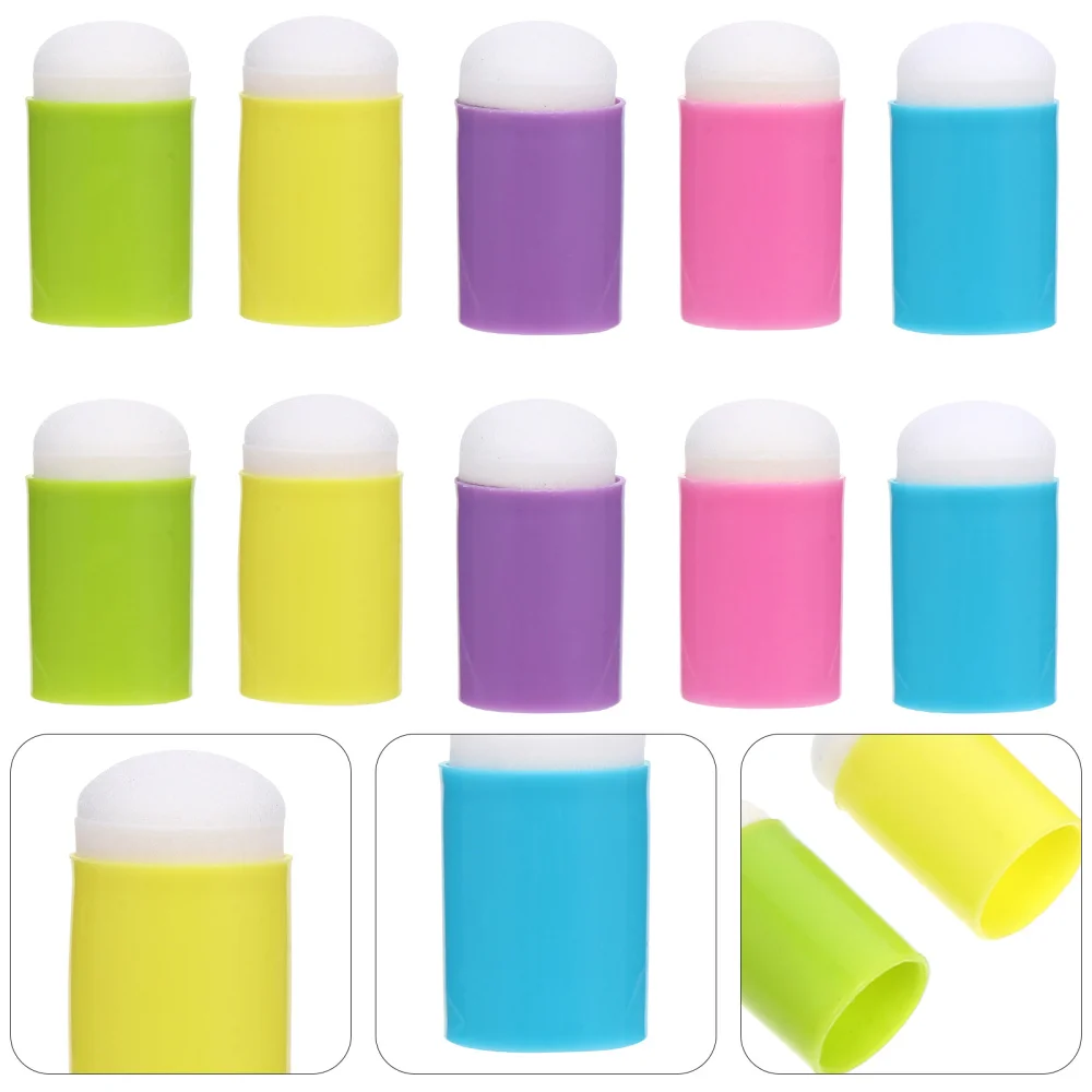 

10Pcs Kids Painting Finger Covers Sponge Sleeves Child DIY Drawing Gifts