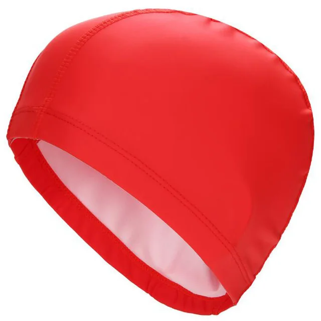 Unisex Swimming Cap Waterproof Polyester Fabric Protect Ears Long Hair Durable Swim Pool Hat for Adults Kids Training | Спорт и