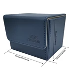 100 + боковое открытие MagicPokemonYuGiOh Чехол для колоды TCG коробка для карт: синий