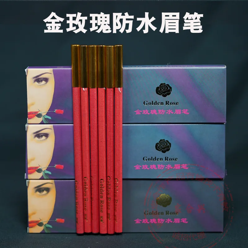 Золотой розовый карандаш для бровей водонепроницаемый Munsu маркер студия макияжа