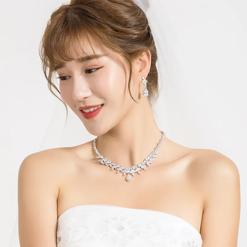 WEIMANJINGDIAN Блестящий кубический цирконий Кристалл перламутровый и маркиза CZ