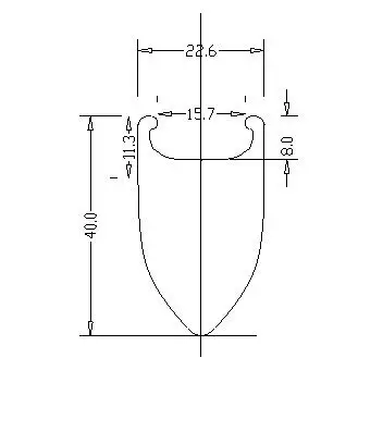 Трехколесные карбоновые дорожные колеса 700C спицевые 3 40 мм Глубина 23 ширина |