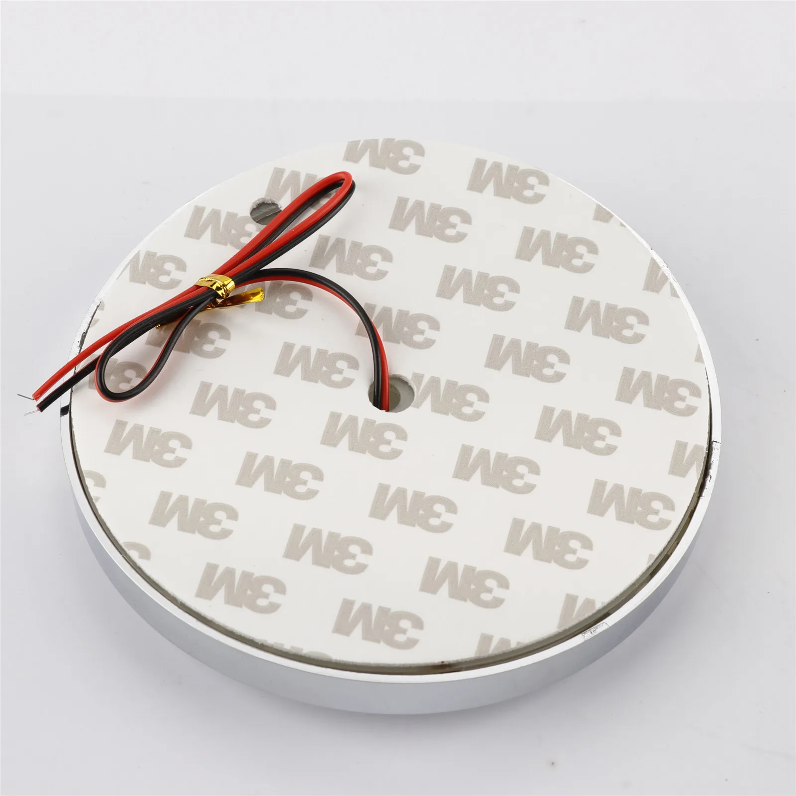 Хромированная 4D Светодиодная 110 мм Задняя Крышка багажника автомобиля логотип