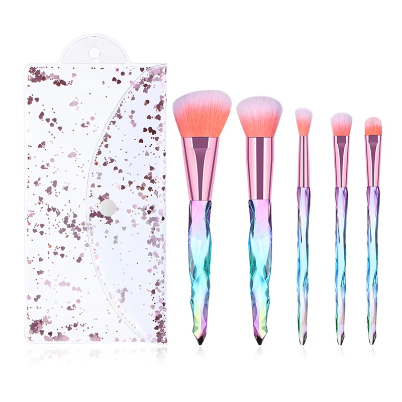 5 шт. многофункциональные кисти для макияжа с сумкой консилер тени век основа
