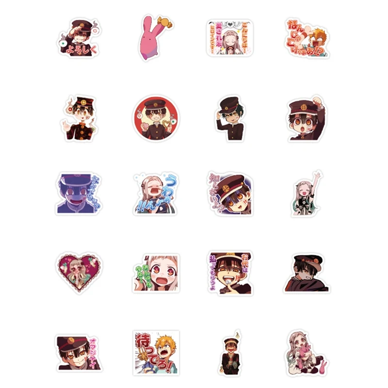 

40PCS/Set Anime Toilet-Bound Hanako-kun Stickers Waterproof Durable Car Snowboard Bicycle Luggage Skateboard Graffiti Stickers