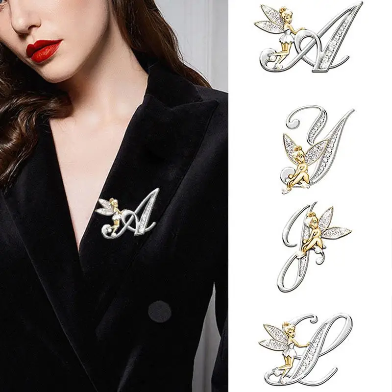 

Crystal Suit Shirt Cloth Bag Hat Brooch Gifts Hot Sale High Quality Pin Collar Lapel Party Angel Wor