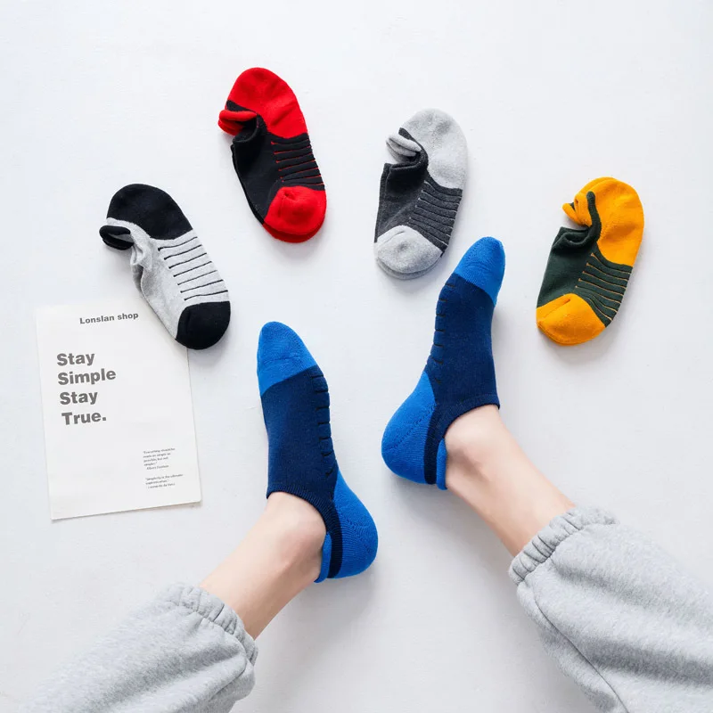 

Men Socks Fashion New Sport Compreesion Socks For Men Invisible Short Cotton Breathable Casual Sweat-absorbent Sock High Quality