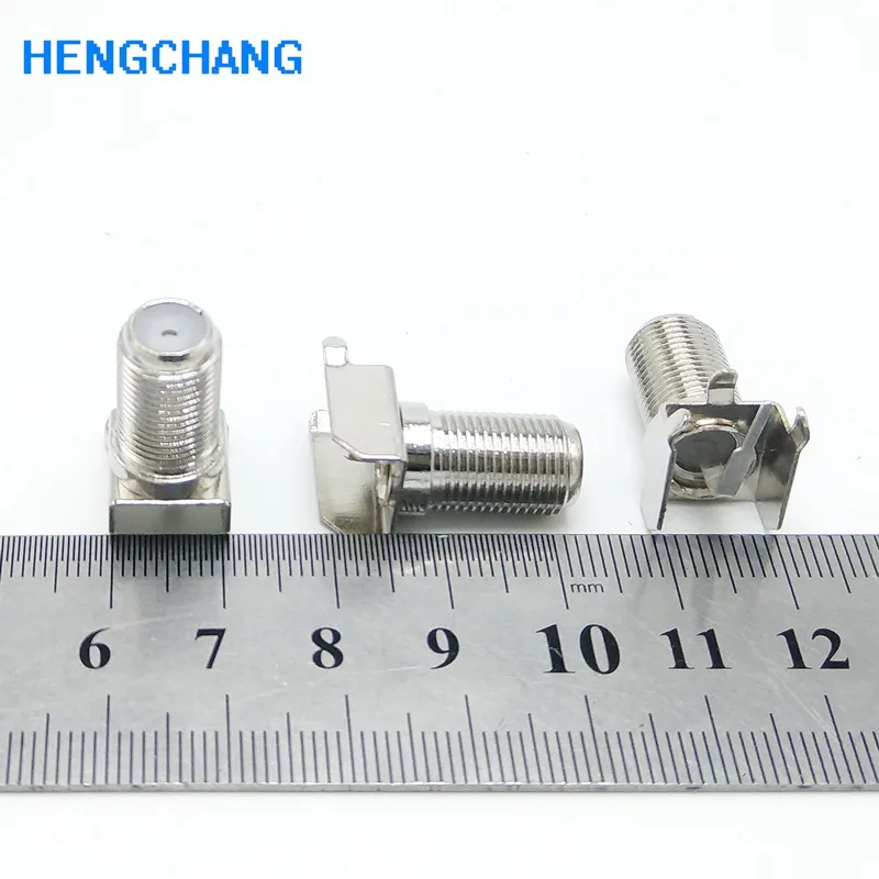 20шт 3pin F Тип коннектор правый угол гнездовой разъем крепление для ТВ DVB