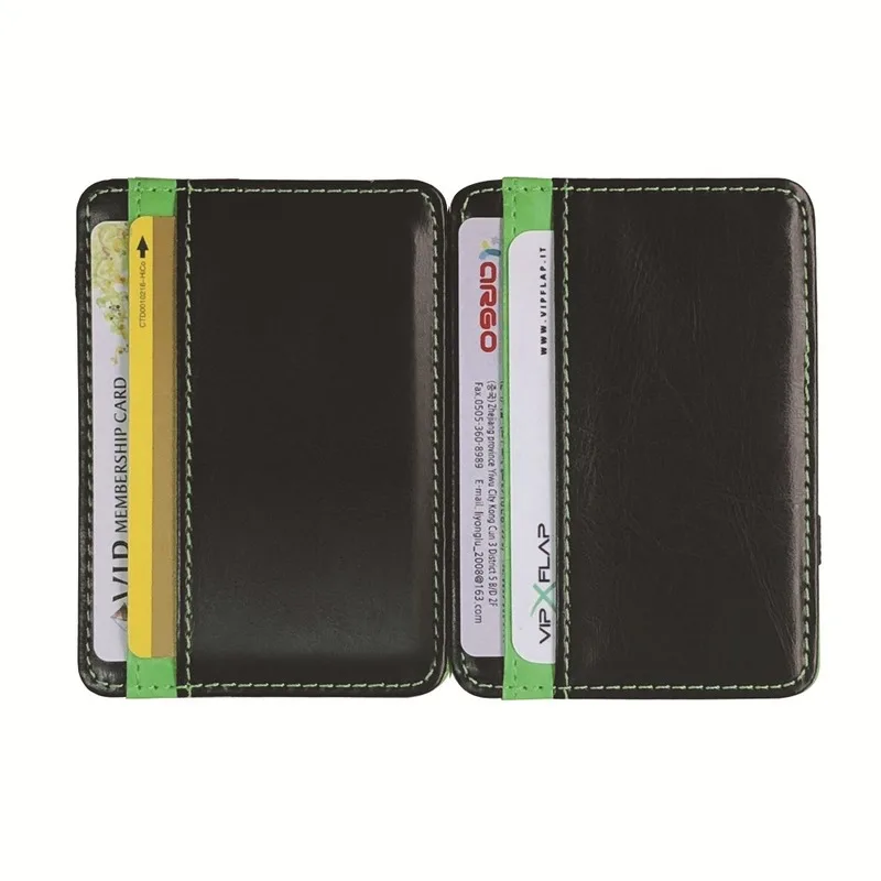 Высококачественный ультратонкий маленький мужской волшебный кошелек Маленький