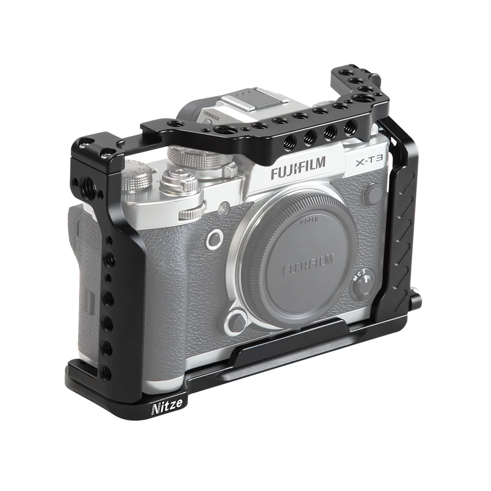 Nitze Cage для Fujifilm X-T2/X-T3 с HDMI Cable Clamp Встроенная Arca Plate Photo Camera Video Making Stabilizer |