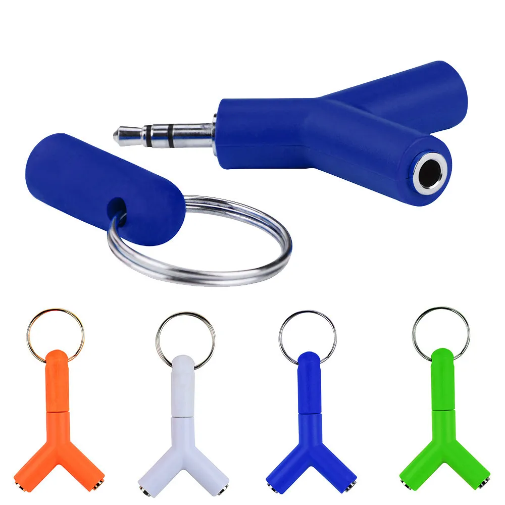 Аудио-разветвитель с Y-образным штекером на 2 гнезда M/F 3 5 мм адаптер для