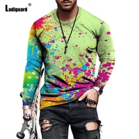 plus size 4xl men fashion 3d print t shirt basic top sexy mens clothing autumn casual pullovers male long sleeve tees shirt