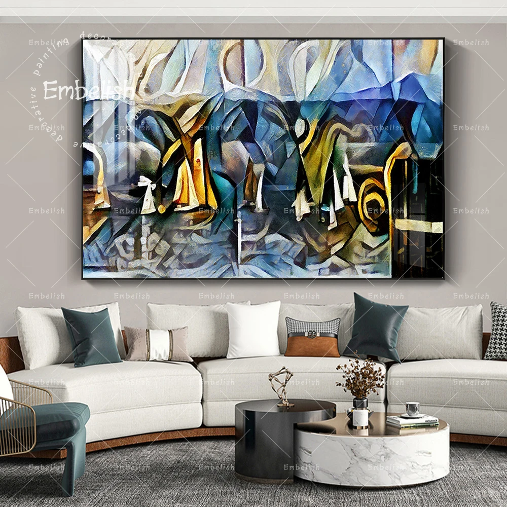 

1 Pieces Abstract Creative Wall Art Pictures For Living Room Modern Home Decor Posters HD Spray On Canvas Office Paintings