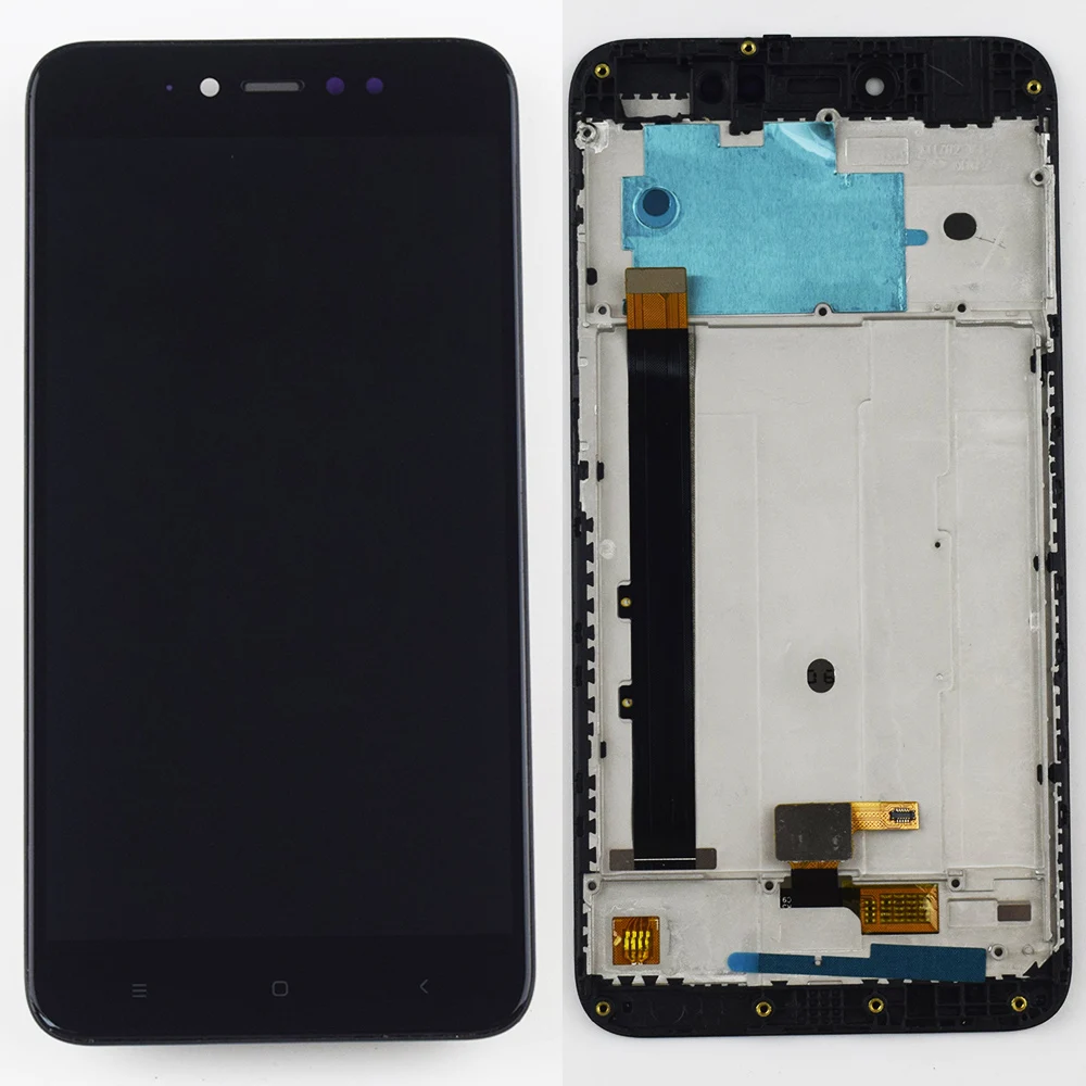 Для Xiaomi Redmi Примечание 5A Prime Note5A MDG6S ЖК сенсорный экран дигитайзер сенсорная стеклянная панель+ ЖК-дисплей модуль в сборе рамка