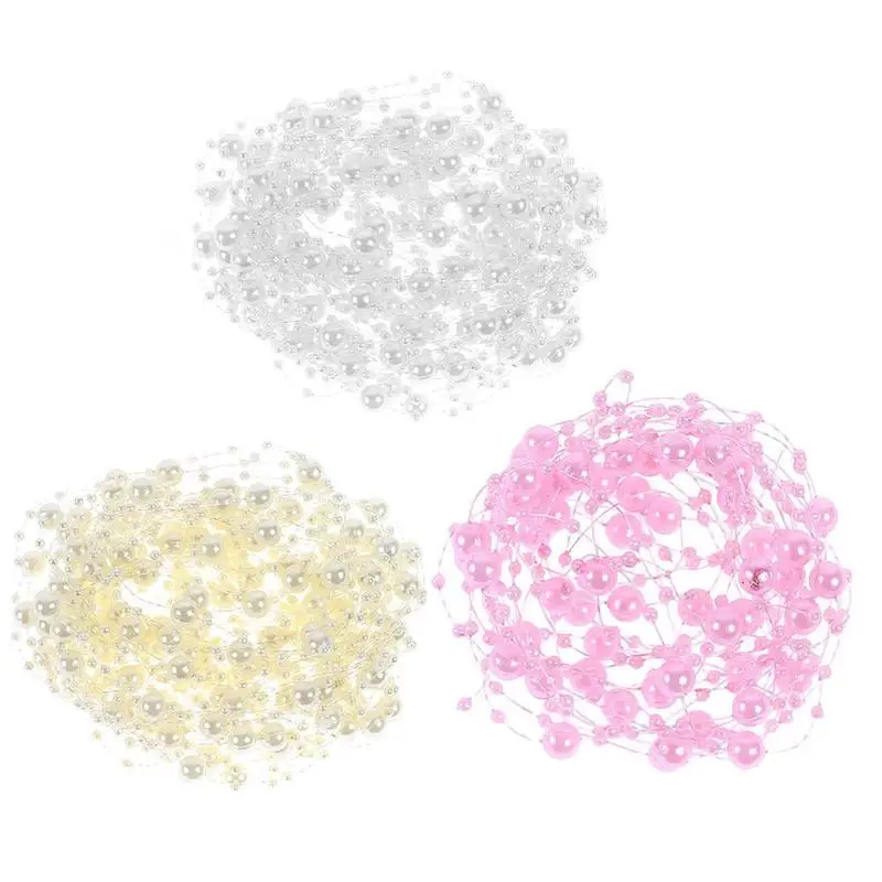 5 м Перламутровые Бусины леска для рыбалки искусственный жемчуг вечерние сделай