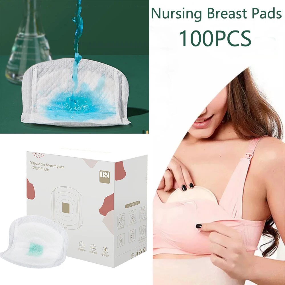 

Baoneo Disposable Nursing Pads Breathable Excellent Absorbent Breast Pads Waterproof Feeding Pad For Mom Baby Breastfeeding