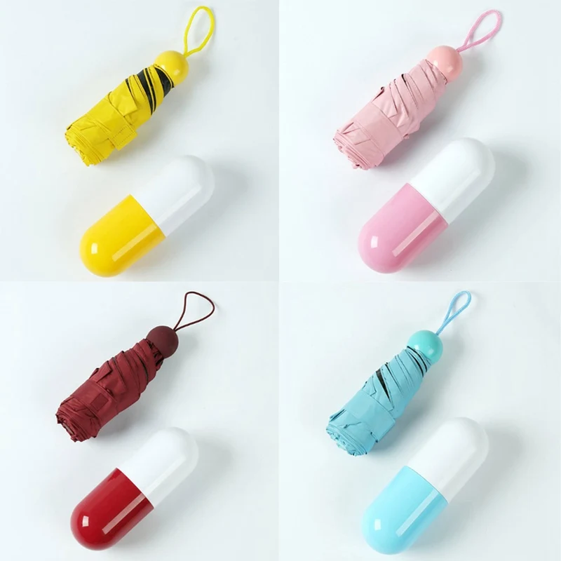 Капсулы Box Портативный мини зонт от солнца УФ защитная капсула зонтик Ультра