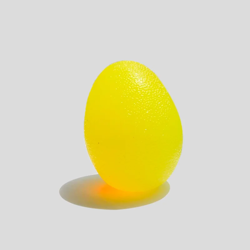 yellow-egg TPR мячик желатиновые шарики фитнес ручной массажный захват наручный палец Trainer тренажер для снятия стресса силовой шар - Цвет: yellow-egg