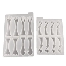 2Pcs 3D Chess Pieces Resin Casting Molds Kit 3D Chess Checker Epoxy Mold International Chess Molds Kit Resin Art Crafts HX6F