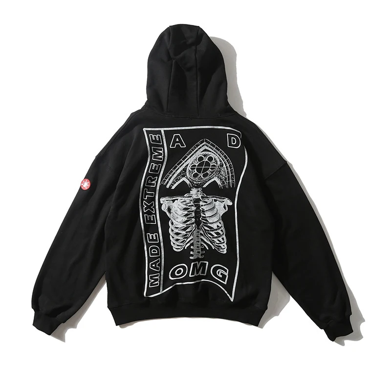 

Men Streetwear Printed Hooded Hoodies 2019 Autumn Mens Hip Hop Harajuku Sweatshirts Male Japanese Fashions Black Hoodie INS